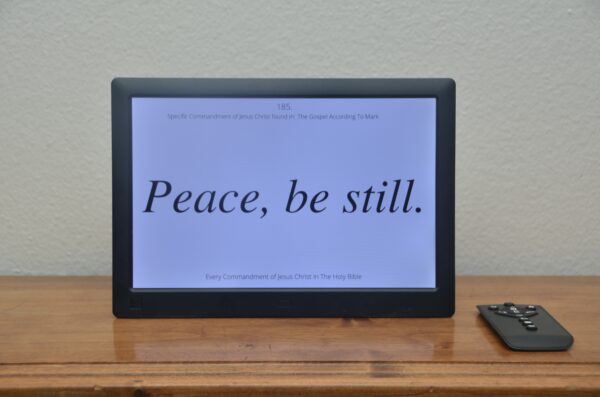 Commandment of Jesus Christ: Peace, be still